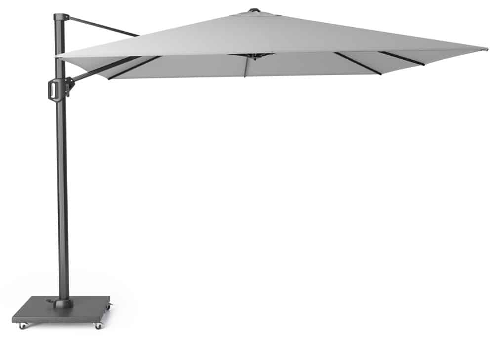 zweefparasol challenger t1 300×300 cm zonwering platinum platinum