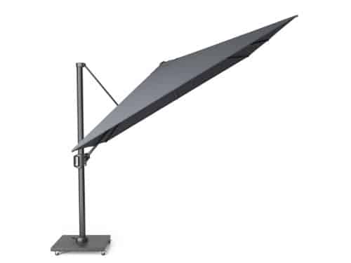 Zweefparasol Challenger T1 3x3 meter Antraciet zonwering Platinum - Platinum