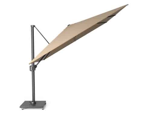 Zweefparasol Challenger T1 3x3 meter Taupe zonwering Platinum - Platinum