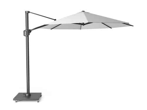 Zweefparasol Challenger T1 dia. 3,5 meter wit zonwering Platinum - Platinum