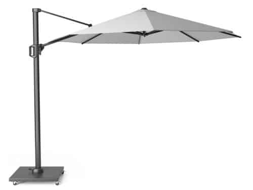 Zweefparasol Challenger T1 dia. 350 cm zonwering Platinum - Platinum
