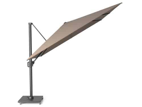 Zweefparasol Challenger T1 premium 3x3 meter Havana zonwering Platinum - Platinum