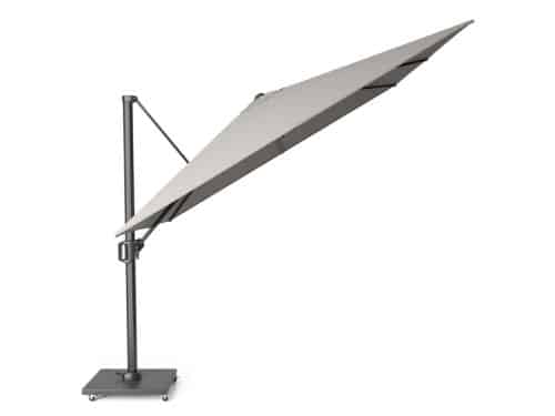 Zweefparasol Challenger T1 premium 3x3 meter Manhattan zonwering Platinum - Platinum