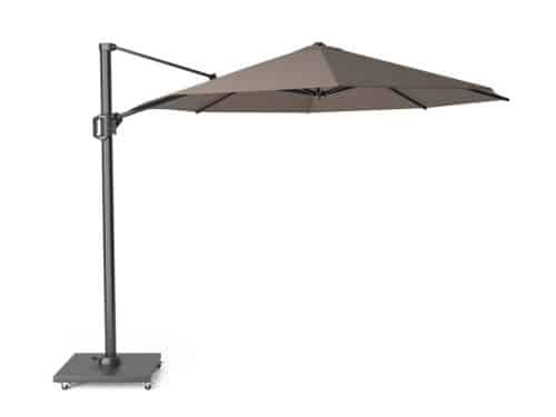 Zweefparasol Challenger T1 premium dia. 3,5 meter Havana zonwering Platinum - Platinum