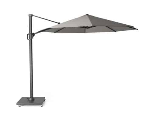Zweefparasol Challenger T1 premium dia. 3,5 meter Manhattan zonwering Platinum - Platinum