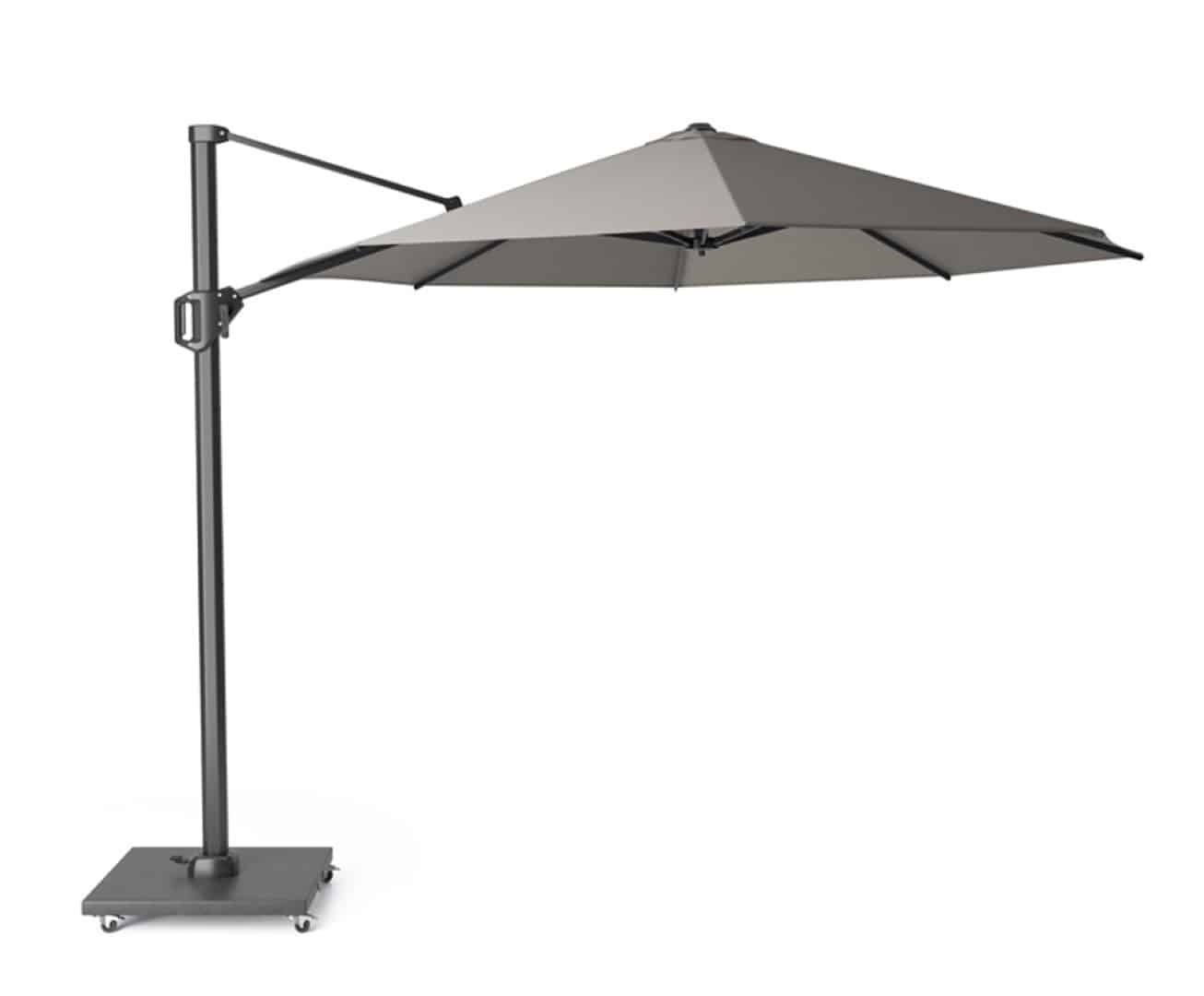 zweefparasol challenger t1 premium dia. 3,5 meter manhattan zonwering platinum platinum