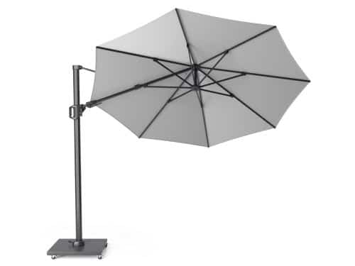 Zweefparasol Challenger T2 dia. 350 cm zonwering Platinum - Platinum