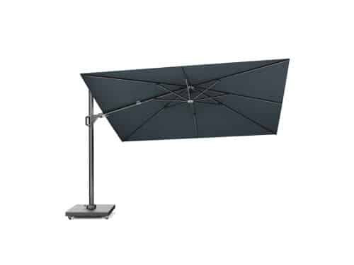 Zweefparasol Challenger T2 premium 260x350 cm Faded Black Platinum - Platinum