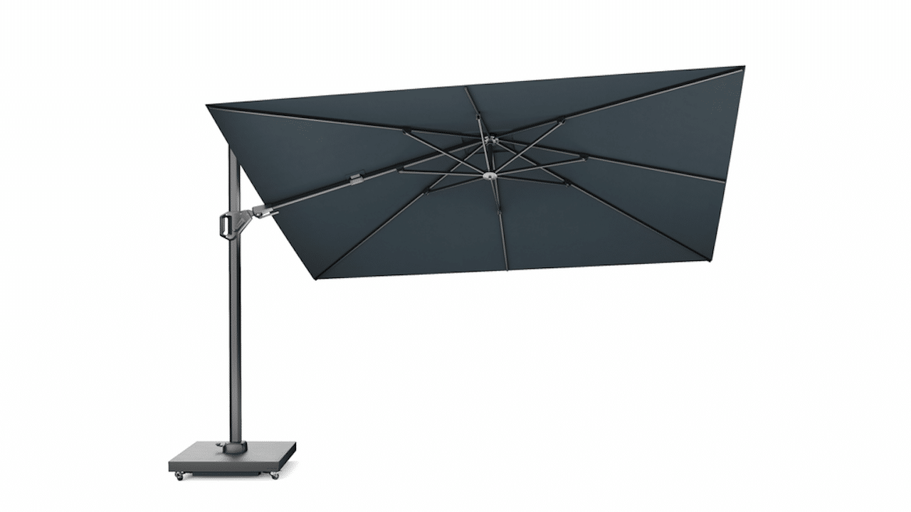 zweefparasol challenger t2 premium 260×350 cm faded black platinum platinum