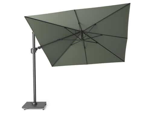 Zweefparasol Challenger t2 zweefparasol 3x3 olive zonwering Platinum - Platinum