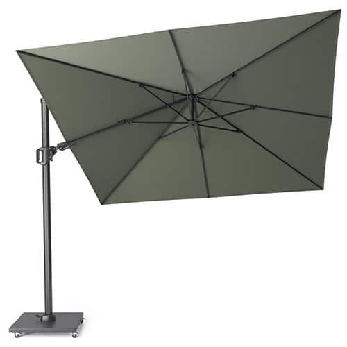 zweefparasol challenger t2 zweefparasol 3×3 olive zonwering platinum platinum