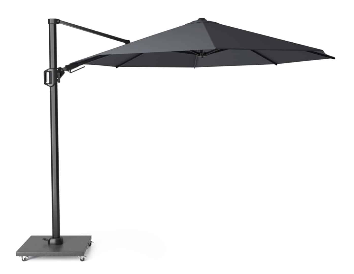 zweefparasol challenger zijwaarts kantelbaar (t2) dia. 3,5 meter antraciet zonwering platinum platinum