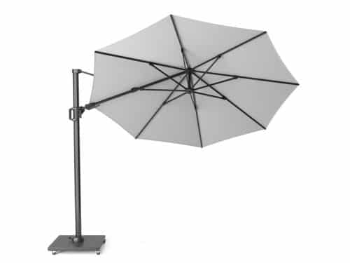 Zweefparasol Challenger Zijwaarts Kantelbaar (T2) dia. 3,5 meter wit zonwering Platinum - Platinum