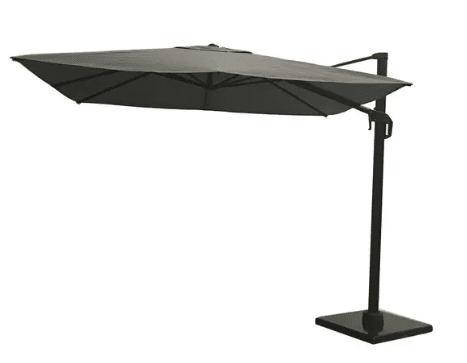 zweefparasol coolfit t1 3,0×3,0 m antraciet platinum platinum