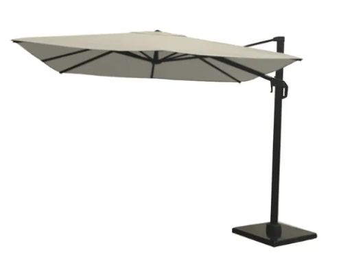 Zweefparasol Coolfit T1 3,0x3,0 m gebroken wit Platinum - Platinum