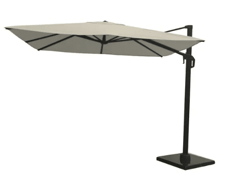 zweefparasol coolfit t1 3,0×3,0 m gebroken wit platinum platinum