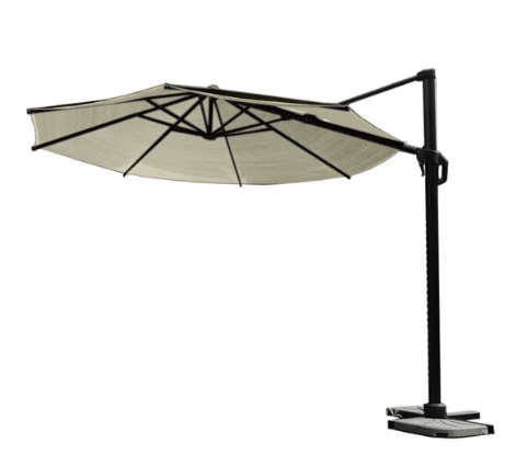 zweefparasol coolfit t1 dia. 3,5 m gebroken wit platinum platinum