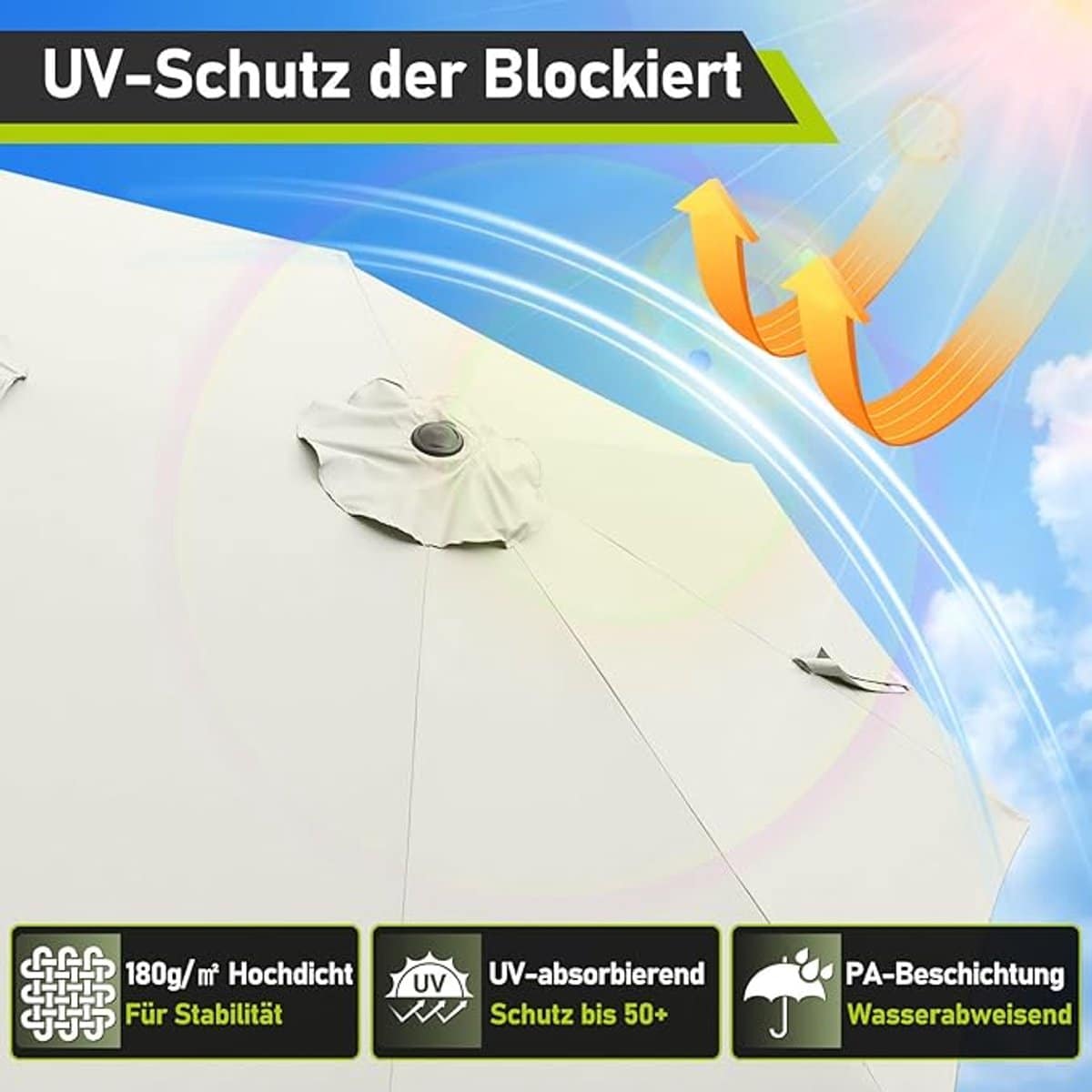 zweefparasol depauwonen dubbel 460 x 270 cm | extra grote