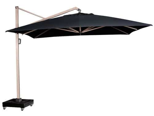 Zweefparasol Icon Premium 350x350 cm zonwering Platinum - Platinum
