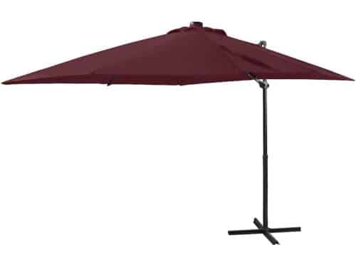 Zweefparasol met verlichting - Terrasparasol buiten - Genieten van de