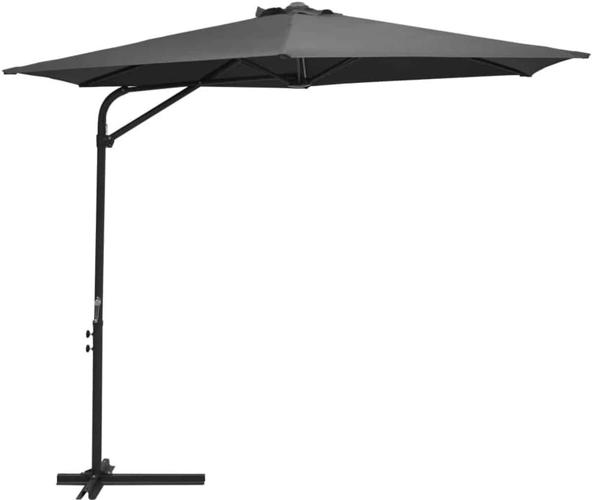 zweefparasol tuin terras paraplu schaduw creëren decentrale