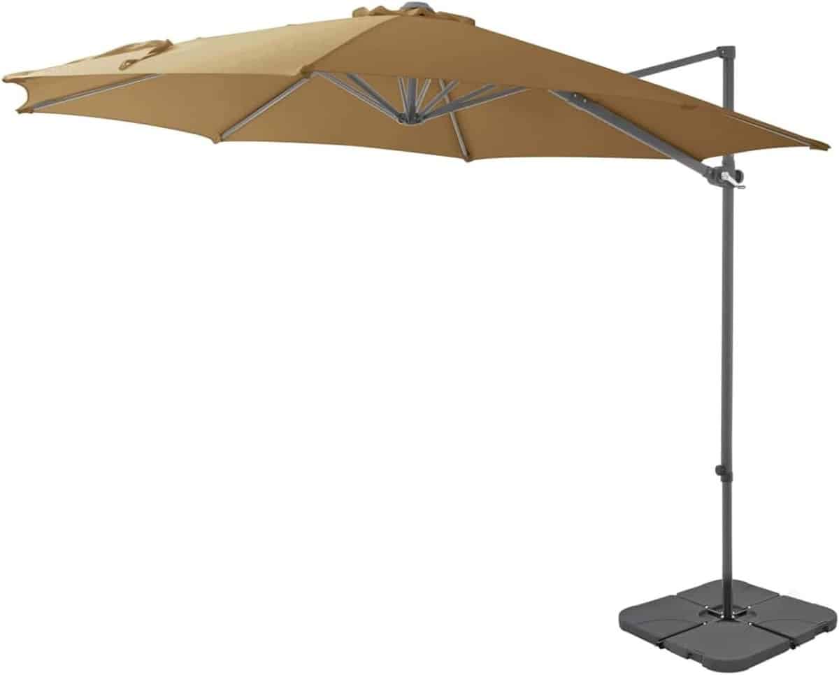 zweefparasol tuinparasol balkonparasol schaduwdoek terras ontspannen 360