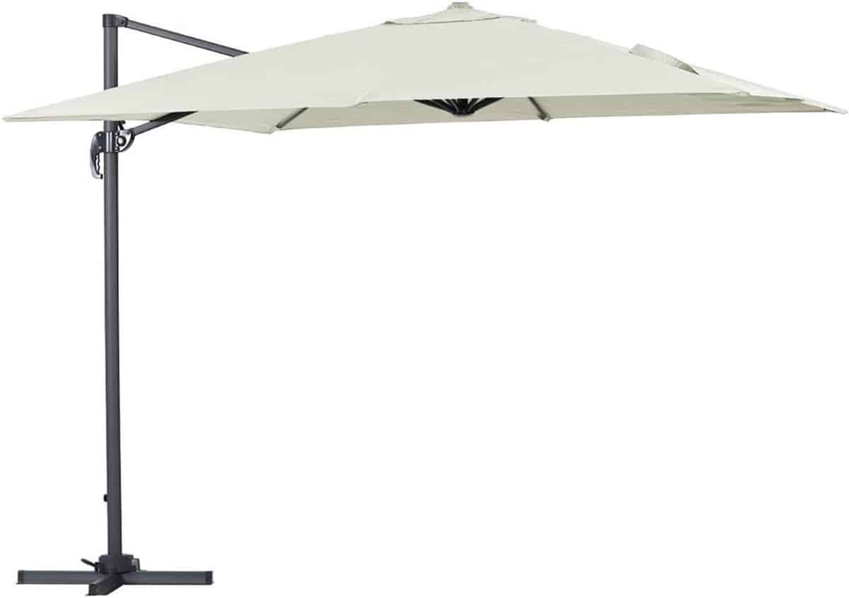 zweefparasol tuinparasol buiten ontspannen aluminium frame