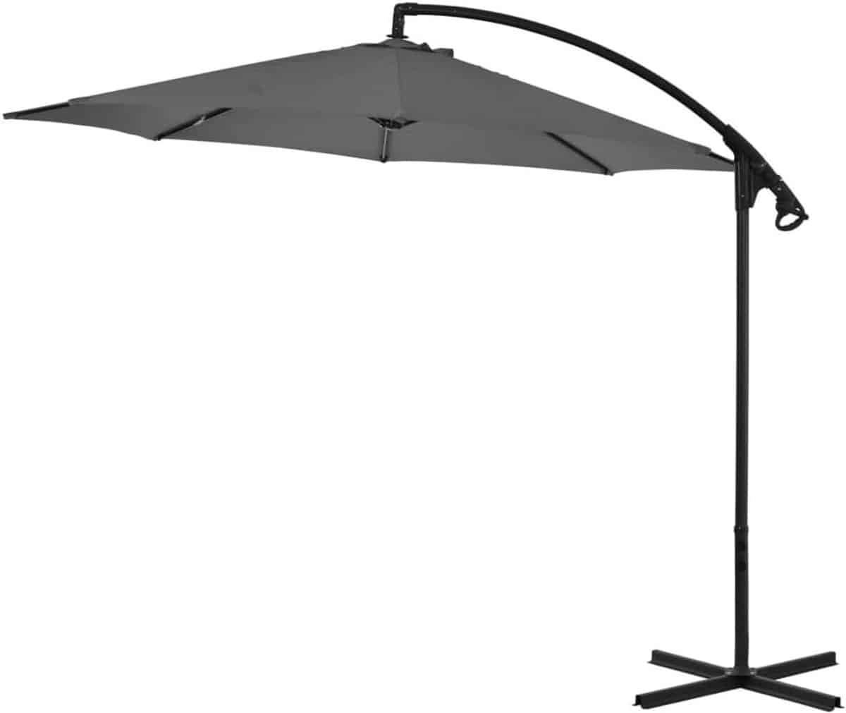 zweefparasol tuinparasol schaduw terras ontspannen stalen mast