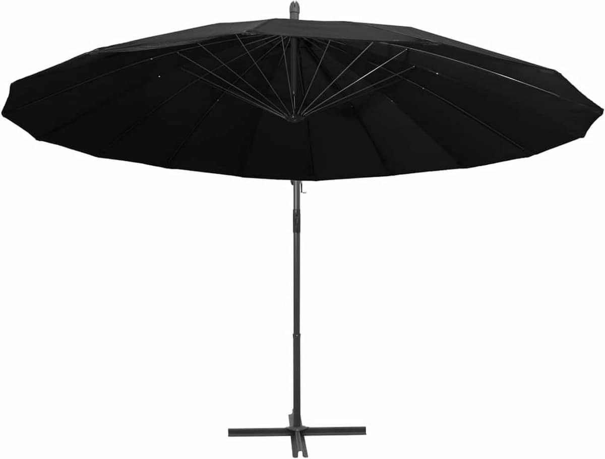 zweefparasol tuinparasol schaduwdoek buiten ontspannen zwengelsysteem uv bescherming