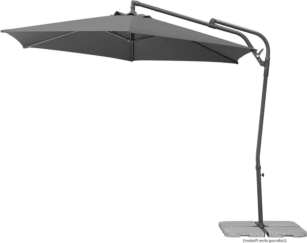 zweefparasol tuinparasol schaduwdoek terras zonnig houden 360
