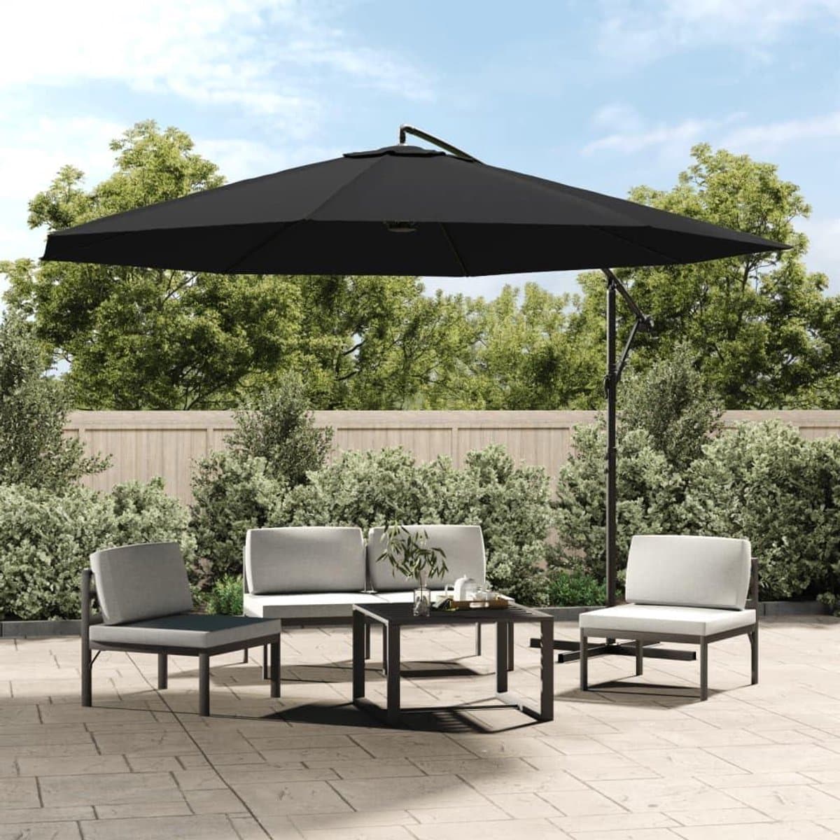 zweefparasol tuinparasol zonwering buiten kantelbaar 350