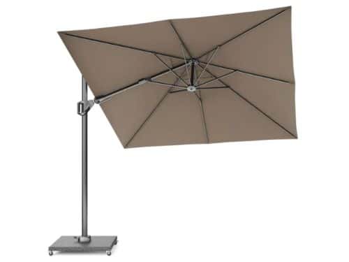 Zweefparasol Voyager T2 2,7x2,7 m Havanna Premium Platinum - Platinum