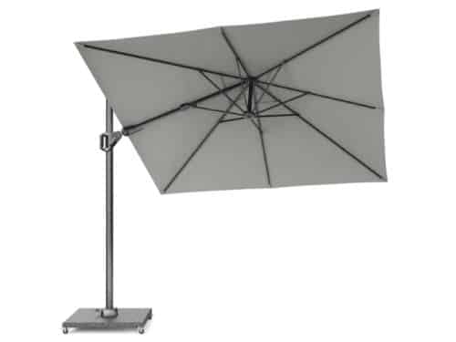Zweefparasol Voyager T2 2,7x2,7 m Manhattan Premium Platinum - Platinum