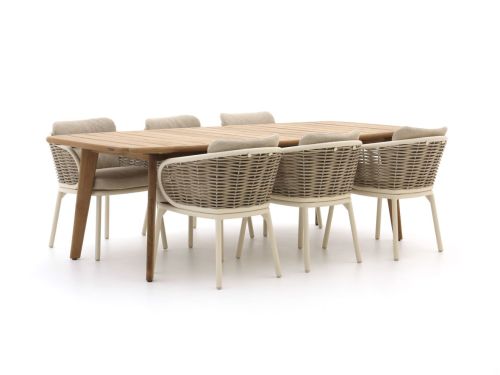 + 10% kassakorting | Apple Bee Pine Key/Martinique 250cm dining tuinset 7-delig - Laagste prijsgarantie!