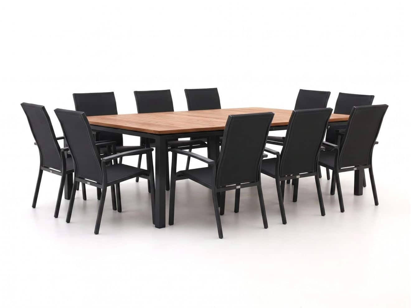 + 10% kassakorting | bellagio avio/linosa 240x160cm dining tuinset 11 delig stapelbaar laagste prijsgarantie!