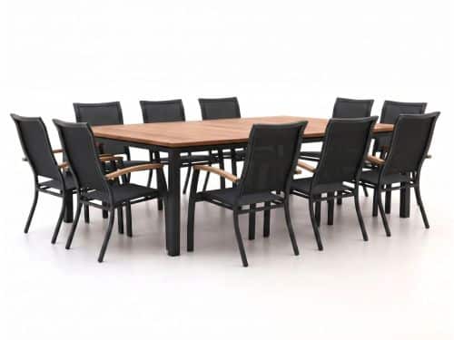 + 10% kassakorting | Bellagio Lugo/Linosa 240x160cm dining tuinset 11-delig stapelbaar - Laagste prijsgarantie!