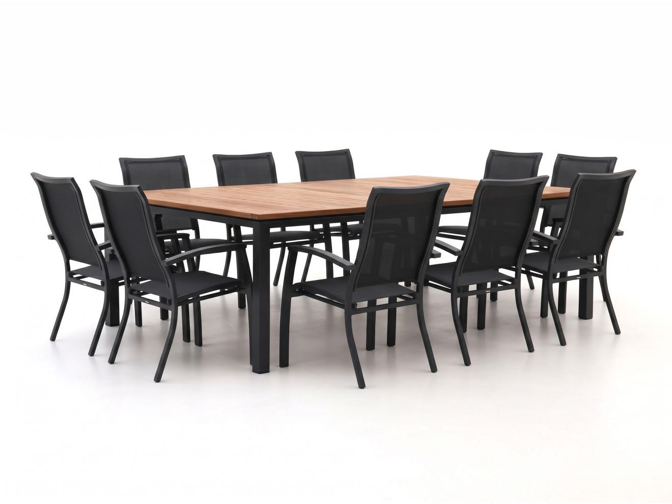 + 10% kassakorting | bellagio lugo/linosa 240x160cm dining tuinset 11 delig stapelbaar laagste prijsgarantie!
