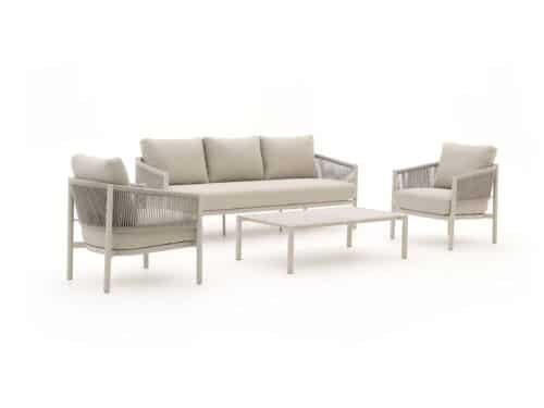 + 10% kassakorting | Bellagio Panaro stoel-bank loungeset 4-delig - Laagste prijsgarantie!
