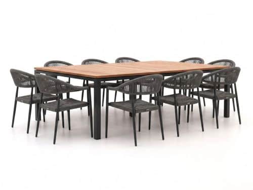 + 10% kassakorting | Manifesto Belpasso/Linosa 240x160cm dining tuinset 11-delig stapelbaar - Laagste prijsgarantie!
