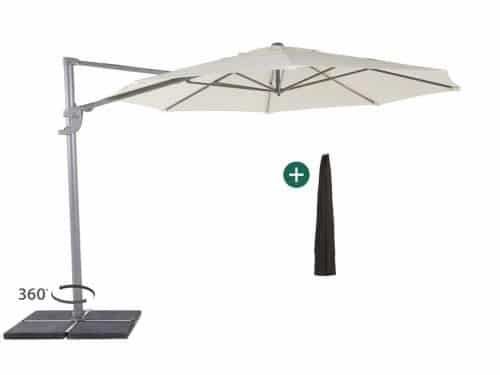 + 10% kassakorting | Shadowline Francisco zweefparasol ø330cm - Laagste prijsgarantie!