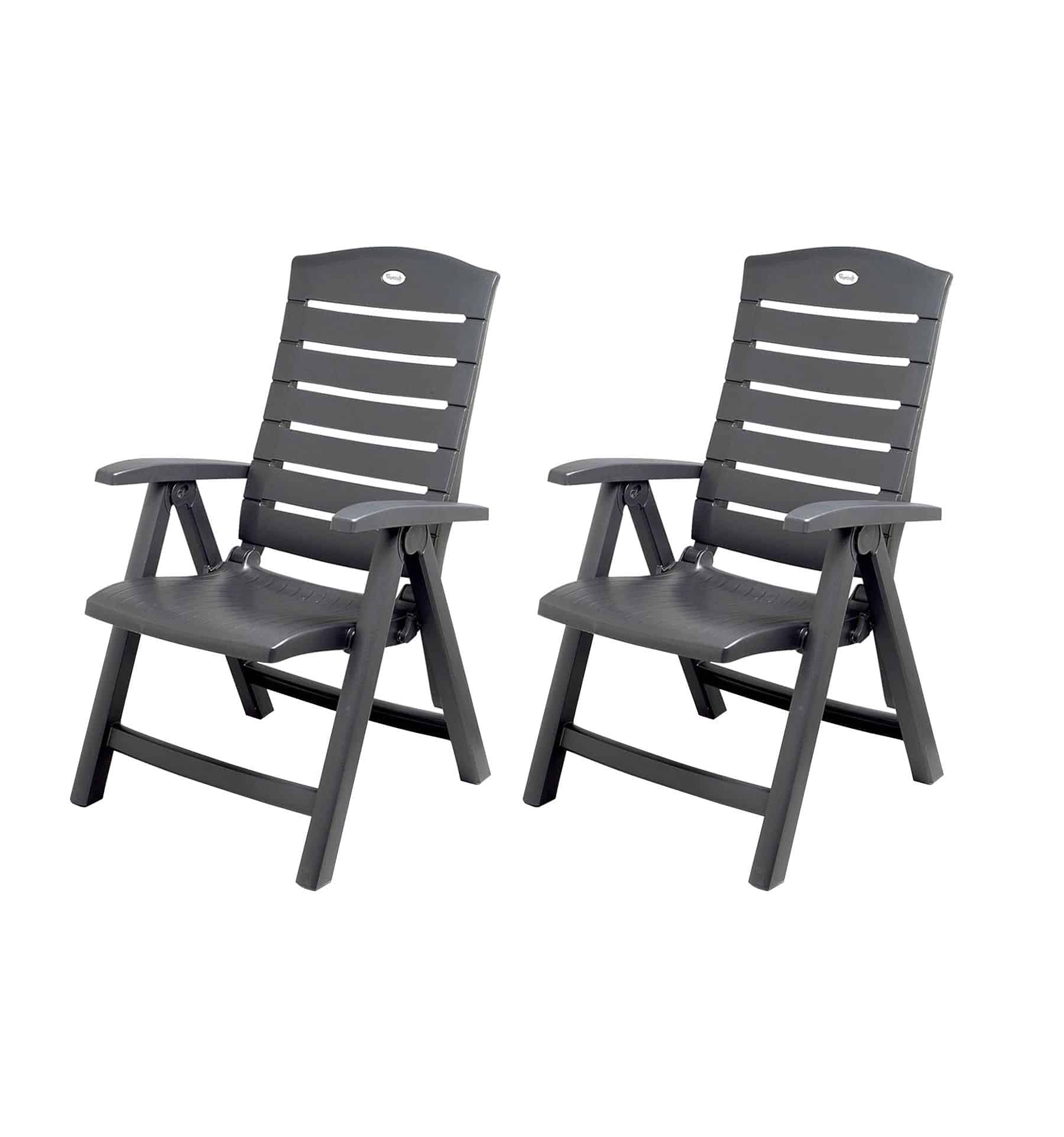 2 stuks hartman florion verstelbare tuinstoel royal grey