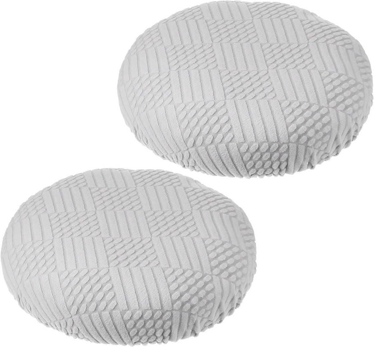 2x elastische ronde barkruk hoezen beschermhoes voor stoelen 28