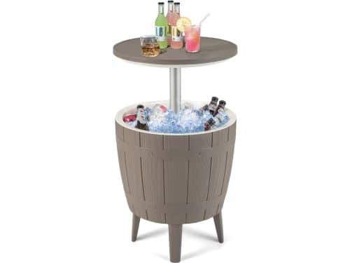 3-in-1 Koeltafel voor Buiten - Bijzettafel, IJsemmer en Cocktailtafel