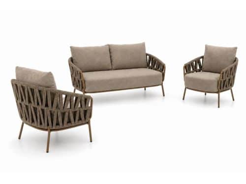4 Seasons Outdoor Biarritz stoel-bank loungeset 3-delig