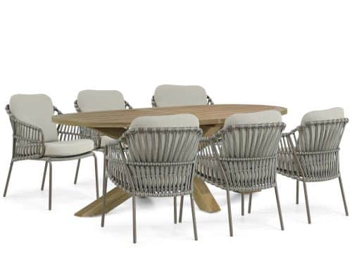 4 Seasons Outdoor Capalbio/Boston 240 cm dining tuinset 7-delig