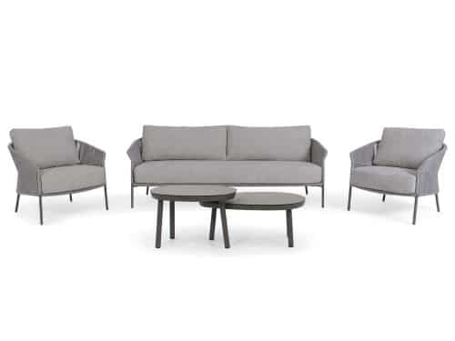 4 Seasons Outdoor Florence/Livo stoel-bank loungeset 5-delig