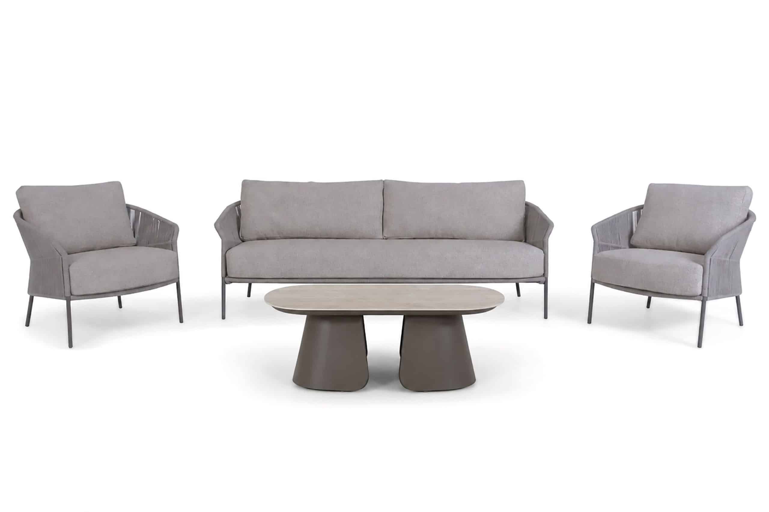 4 seasons outdoor florence/miyoura stoel bank loungeset 4 delig