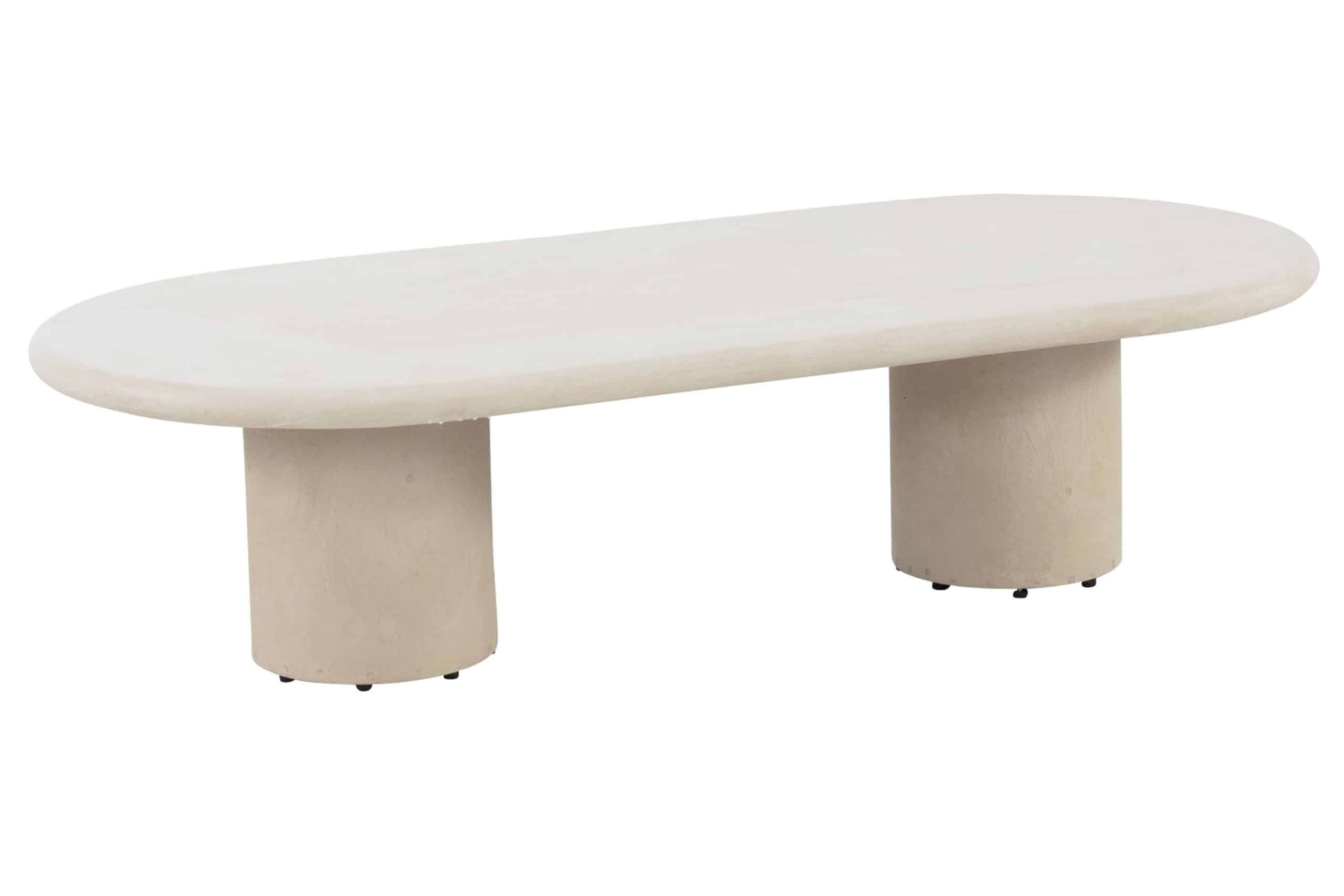 4 seasons outdoor hampton lounge coffee table mortex oval 140×65 cm