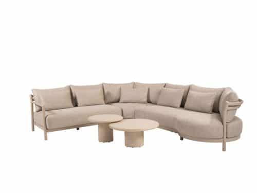 4 Seasons Outdoor Mykonos/Hampton 80 cm/60 cm hoek loungeset 5-delig