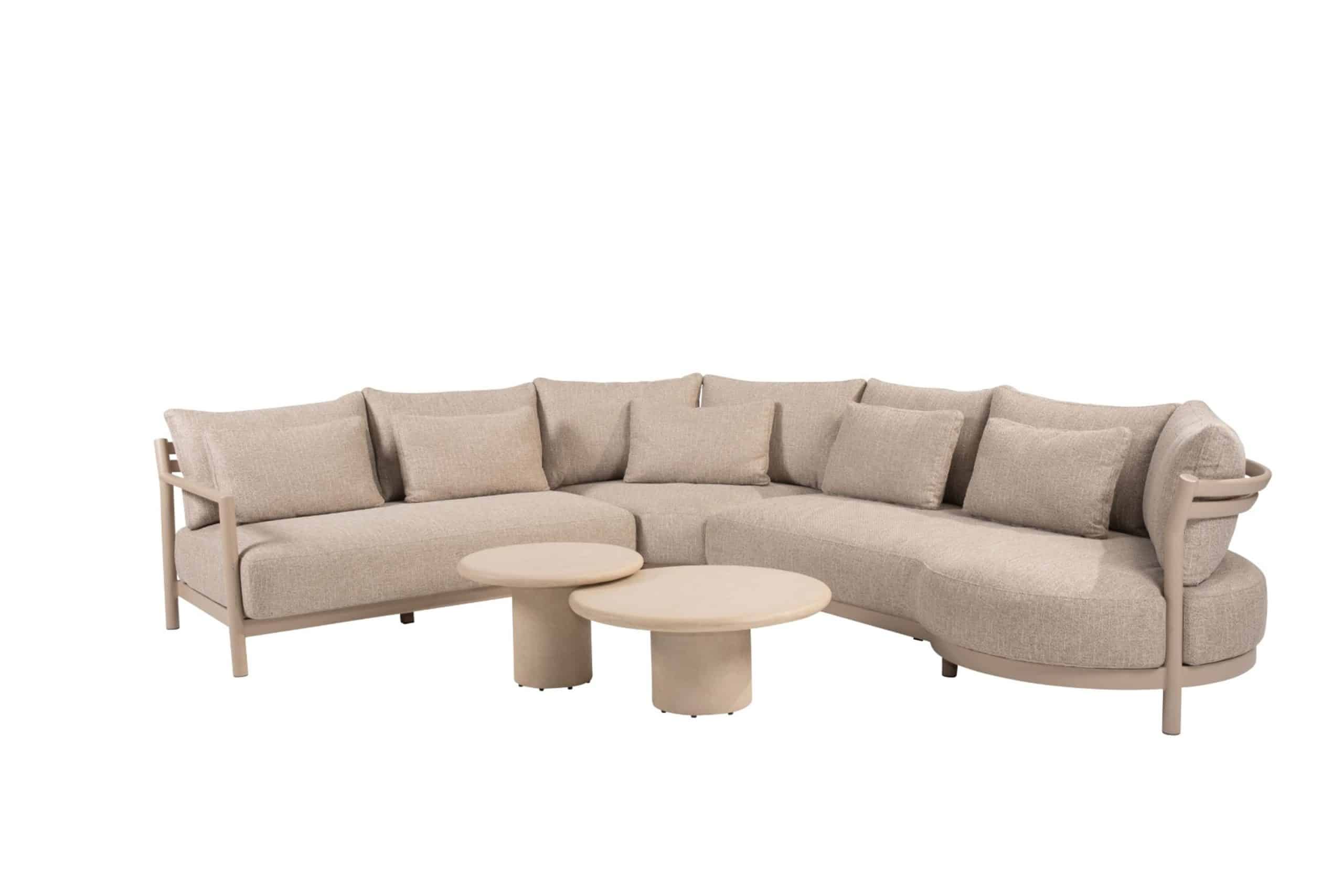 4 seasons outdoor mykonos/hampton 80 cm/60 cm hoek loungeset 5 delig